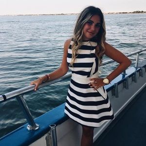 english factory sleeveless high neck open back dress